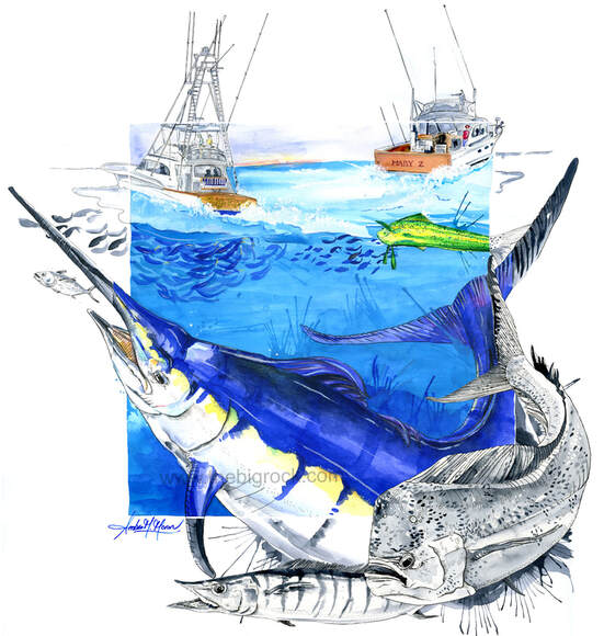 amber-moran-fishing-tournament-art-bigrock-illustration