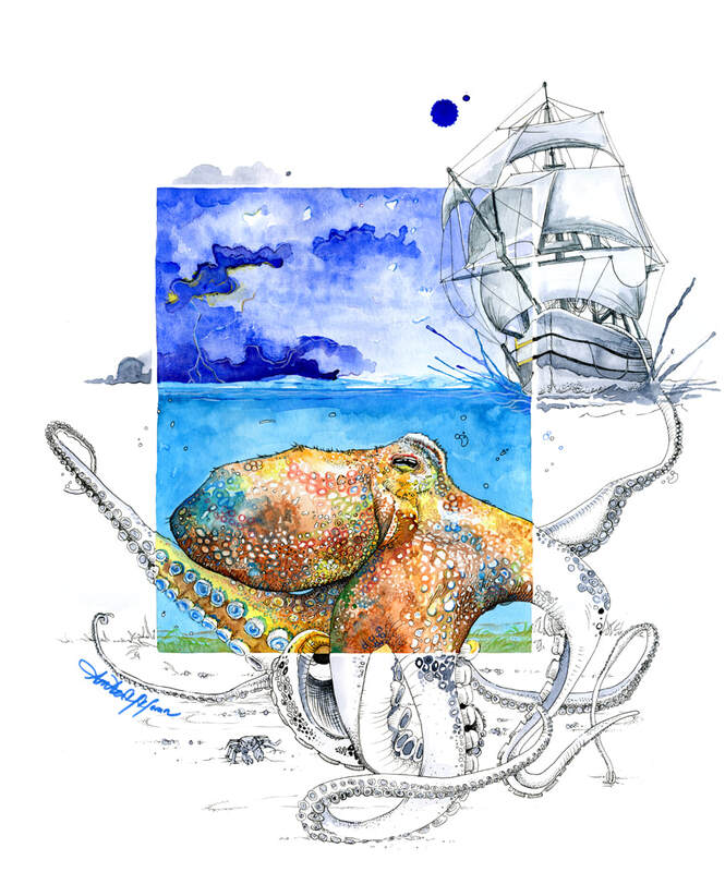 kraken-art-moran-illustration-drawing-sale-watercolor-painting